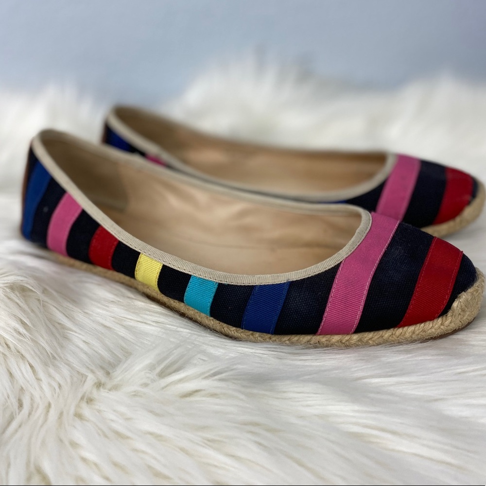 kate spade Multicolor Striped Flats